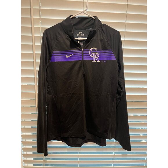 Nike Baseball Colorado Rockies Pullover - Size L - Picture 1 of 3